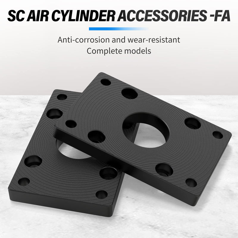 [Australia - AusPower] - TAILONZ PNEUMATIC Bore 50mm SC Air Cylinder Base Connection fittingsStandard Type Pneumatic Parts air Cylinder Flange mounting Plate FA-50 
