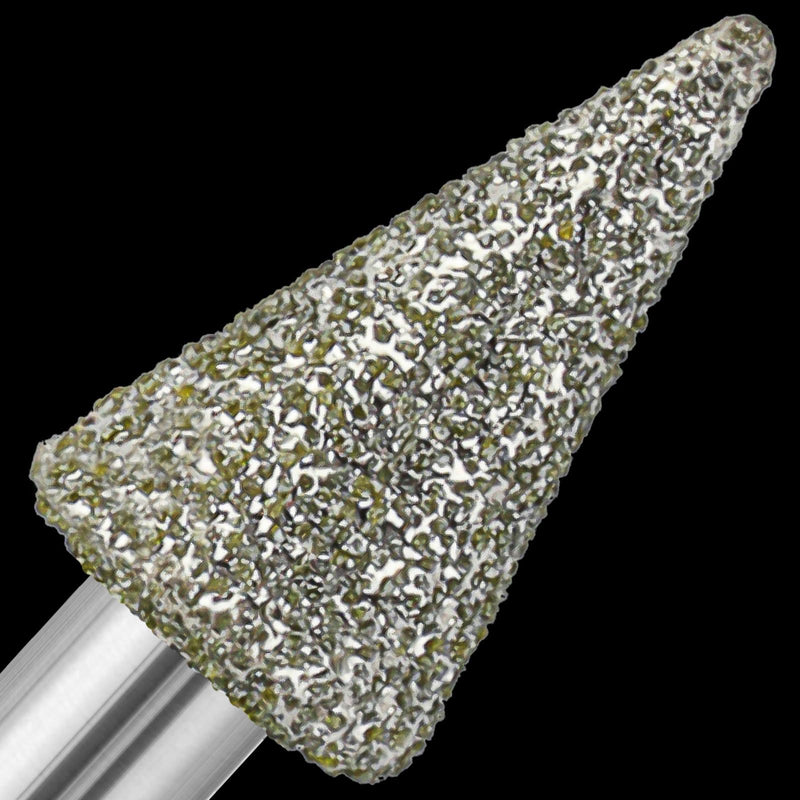 [Australia - AusPower] - 20Pcs 60-Grit Diamond Grinder Bit 1/8" Shank Compatible with Dremel Rotary Tool Attachment Accessories Grinding Burrs for Stone Glass Resin Porcelain Ceramic Quartz Glaze Steel Carve Engrave Polish 