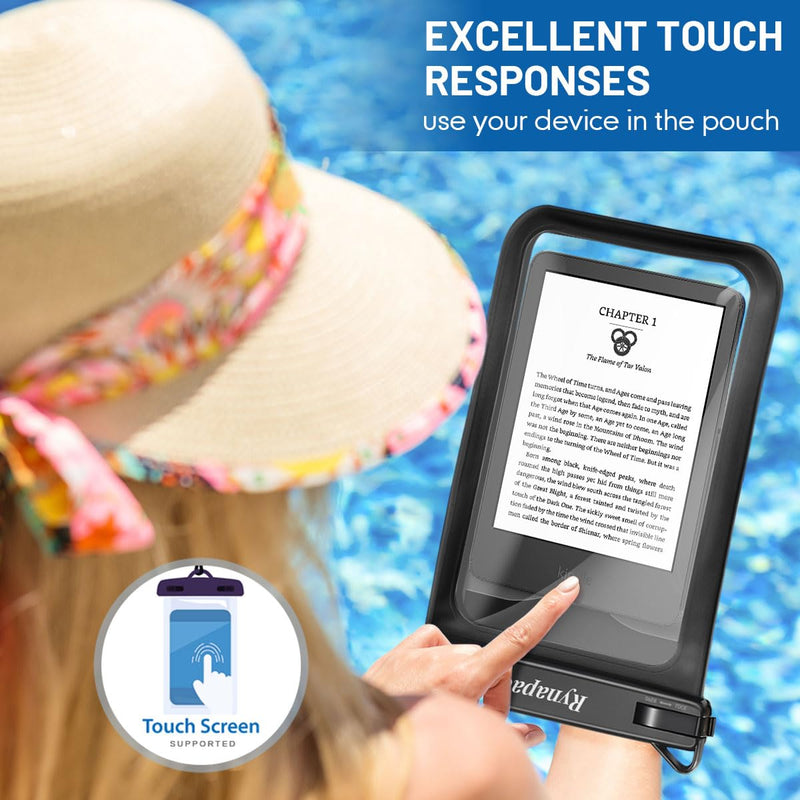 [Australia - AusPower] - [Up to 10"] Large Waterproof Phone Pouch Bag - 2Pack Waterproof Phone Case for iPhone 15 Pro Max 14 13 12 Galaxy S23 S22 S21, IPX8 Cell Phone Water Protector Pouch Beach Essentials Vacation Must Haves Extra Large [10-inch] 