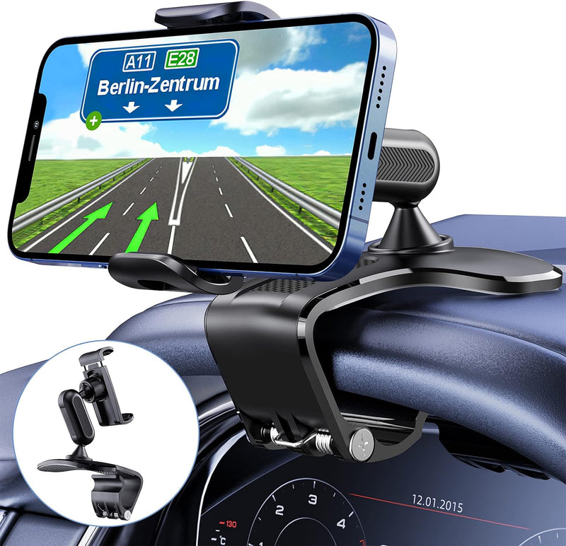 [Australia - AusPower] - Car Phone Holder Mount,Moweallarge Cell Phone Mount for Car Dashboard Phone Holder Phone Car Mount Hand Free Clip Phone Mount Fits All 4.0-7.0 Inch Mobile Phone 