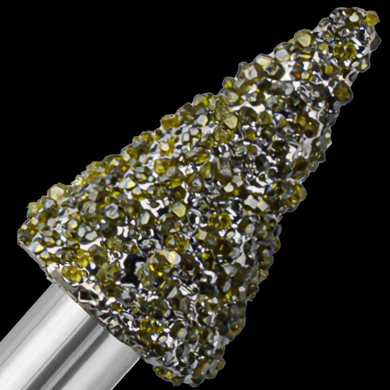 [Australia - AusPower] - 20Pcs 46-Grit Diamond Grinder Bit 1/8" Shank Compatible with Dremel Rotary Tool Attachment Accessories Grinding Burrs for Stone Glass Resin Porcelain Ceramic Quartz Glaze Steel Carve Engrave Polish 