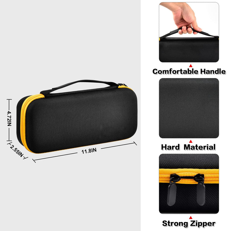 [Australia - AusPower] - Case Compatible with Fluke T5-1000/ T5 600/ T6-1000/ T6 600 Electrical Voltage, Continuity and Current Tester Meter Organizer Holder - Black (Box Only) Black Inner Tray 