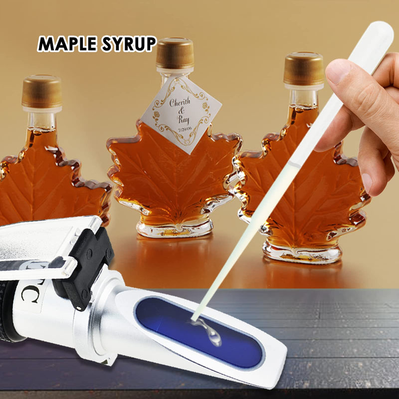 [Australia - AusPower] - 0-10% Brix Refractometer with ATC Low-Concentrated Sugar Solutions Accuracy 0.1% Synthetic Machining Coolants Maple Sap Cutting Liquid CNC Maple Syrup Makers Tea 