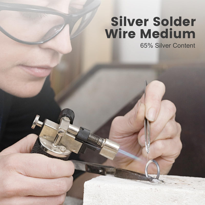 5 Feet Silver Solder Wire Easy Silver Solder 22 Gauge for Jewelry Repair Silver Repair 22 Gauge 5 Ft 65% Silver Easy Solder