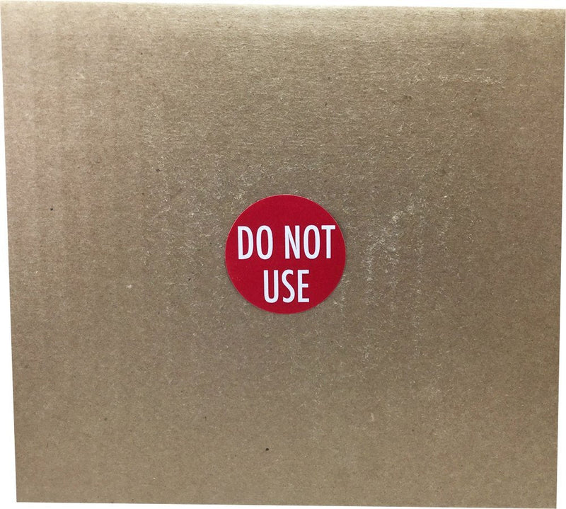 Red with White DO NOT USE Stickers 1.5 Inch Round Circle Dots 500 Adhesive Labels On A Roll for Safety Warnings Inventory Control Quality Hold Notices and Equipment Tagging Made in the USA