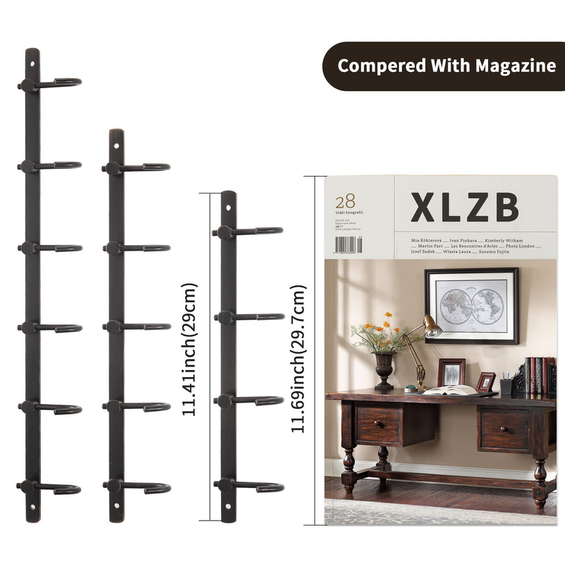 WINCASE Bronze Towel Hooks, Bathroom Rail Hook Rack Wall Mounted, Antique Oil Rubbed Brass Cloth Coat Rack with 5 Hooks Farmhouse
