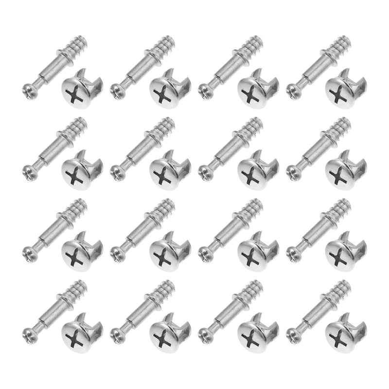 [Australia - AusPower] - 50 Sets Alloy Furniture Linking Nuts for Quick Assembly of Cabinets Wardrobes and Office Furniture Fastener Components 