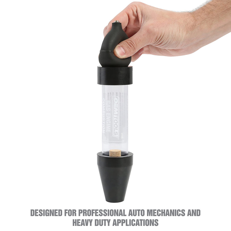 [Australia - AusPower] - OEMTOOLS 37145 Combustion Leak Detector, Plastic and Rubber Tester for Engine Block Leaks, Automotive Blown Head Gasket Test, Block Test Kit 