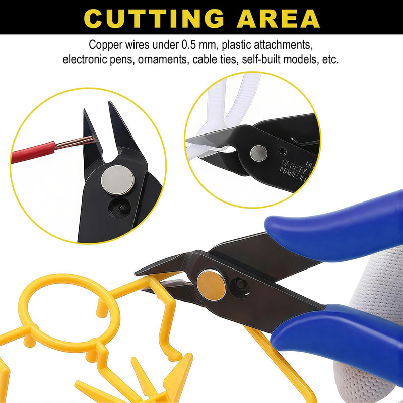 3D Printing Tool Set: Hand Deburring Tool for Metal/Plastic, Deburring Tool, 3D Printer Cleaning Kit, Sanding Tool, Craft Knife, Side Cutters - All-Inclusive 3D Printer Accessories
