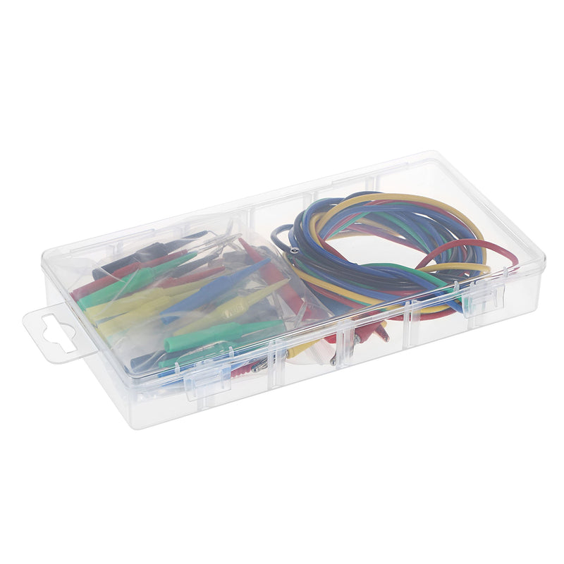 [Australia - AusPower] - Sumnacon 30Pcs Back Probe Kits - Banana Plug to Alligator Clip Test Leads with Wire Piercing Probes Alligator Clips, 15Pcs Back Probe Pins for Automotive Circuit Electrical Diagnostic Testing 