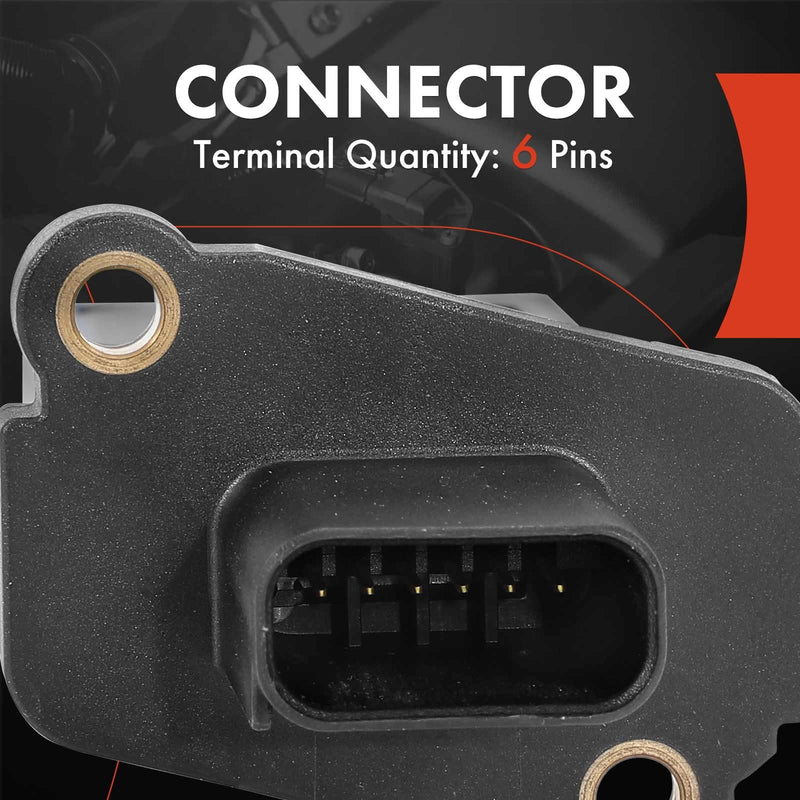 [Australia - AusPower] - A-Premium Mass Air Flow Sensor Meter [with 6Pins] DOHC, 6Cyl 3.5L Compatible with Isuzu Axiom 2004, Rodeo 2004, Replace for# 8973123950 