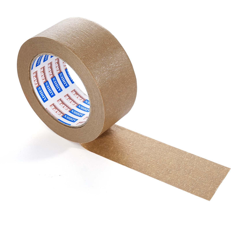 ADHES Kraft Paper Tape, 2 Inch x 60 Yards, Biodegradable Paper Packing Tape Writable & Uncoated Brown Shipping Tape for Shipping, Moving, Sealing 2inch x 60yards 1