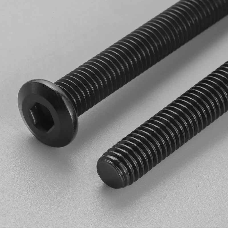[Australia - AusPower] - M6-1.0 x 35mm Flat Head Hex Socket Cap Screws Bolts 10Pcs, M6 Bolt 304 Stainless Steel Black Zinc Plated, Full Thread, with Hex Spanner M6 x 35mm 10 