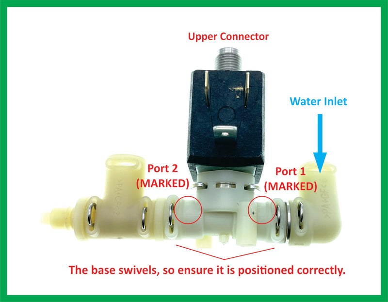 [Australia - AusPower] - MacMaxe 3/2 Way Solenoid Valve – CEME V397VN25PR44 – 110-120V 60Hz – Replacement for Breville Espresso Machines 