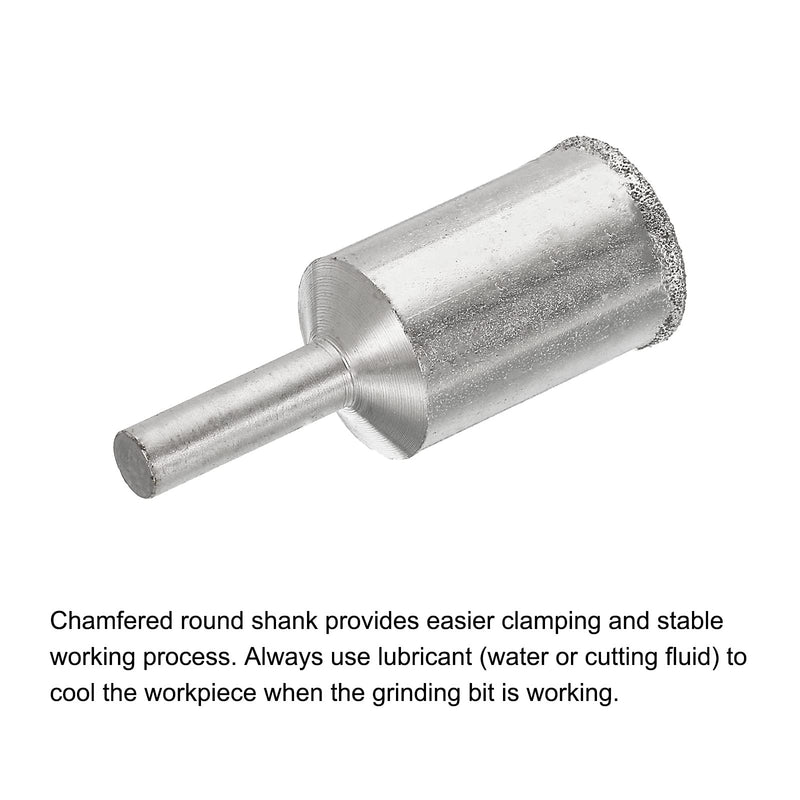 [Australia - AusPower] - uxcell Diamond Grinding Mounted Point, 18mm 100 Coarse Grits Spherical Concave Head Bead Fine Grinding Bit for Jade Amber Stone Beeswax Glass 