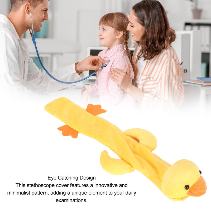 [Australia - AusPower] - Cute Animal Stethoscope Cover, Plush Sleeve for Nurses, Eye Catching Design, Relaxing and Comfortable Duck Stethoscope Cover 