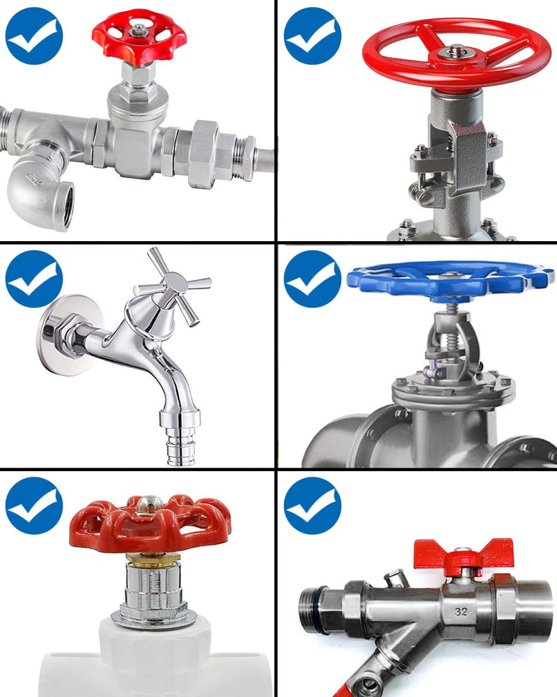 [Australia - AusPower] - Water Spigot Lock & Gate Valve Lockout, Safety Faucet Device with Password Key for Outside Garden Valve/Water Spigot in Antirust Stainless Steel,Dia Valve Handles (Silvery) Silvery 