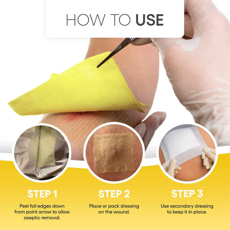 [Australia - AusPower] - AWD Medical Xeroform Petrolatum Dressing 5x9 - Non-Adhering Gauze Pads - Fine Mesh Gauze Patch Sterile - Healthcare Supplies for Wound Care, Burns, Lacerations, & Skin Grafts Aide (Box of 25, 5"x9") 5"x9" 