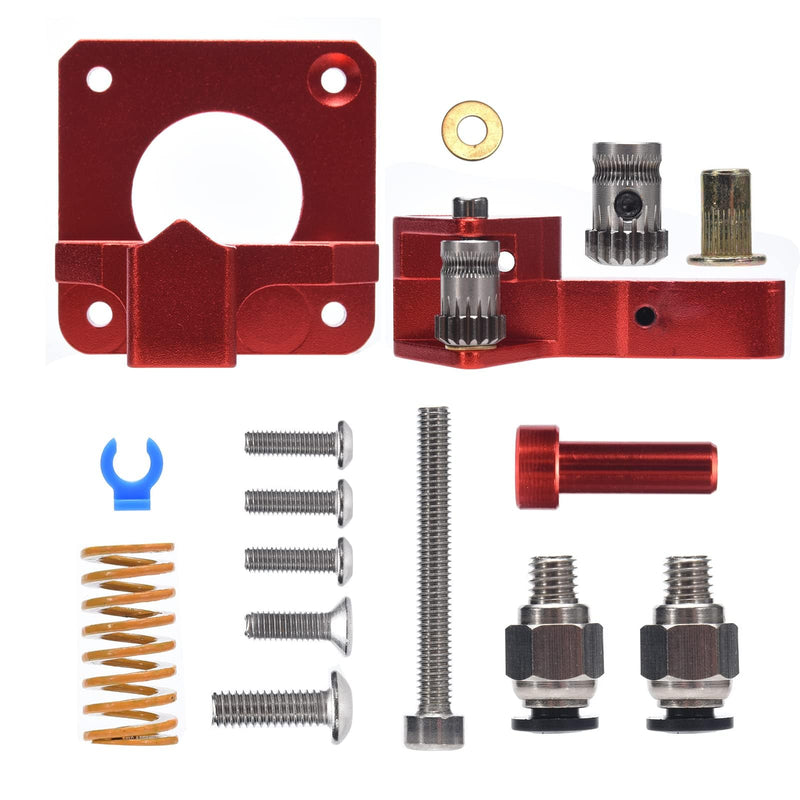 [Australia - AusPower] - Bigtreetech Upgrade Dual Gear Extruder, Double Gear MK8 Extruder 3D Printer Dual Driver Stock Feeder All Metal 1.75mm Filament Extruder Kit for CR-10S Pro/CR-10/ Ender 3 V2/Ender 3/Ender 3 Pro Series 