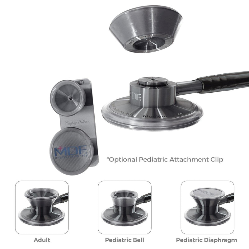 [Australia - AusPower] - MDF Instruments Pediatric Attachment with Clip - for MD ONE Epoch Titanium Stethoscope - Metalika 
