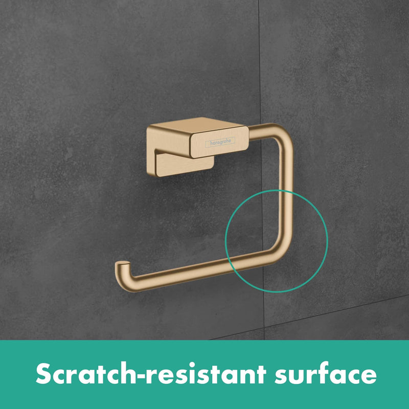 hansgrohe AddStoris Toilet Paper Holder without Cover in Chrome, 41771000