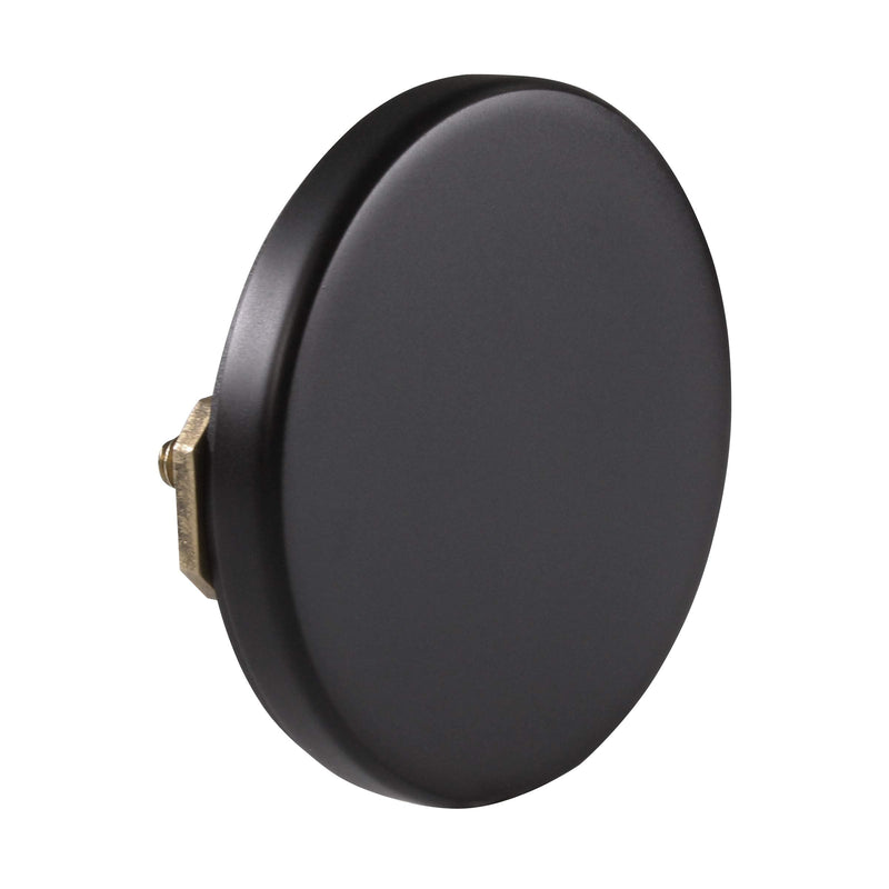 Westbrass D980R-2-62 Floating No-Hole Bath Waste Overflow Faceplate and Adaptor, Matte Black (2-Pack) 2 Pack