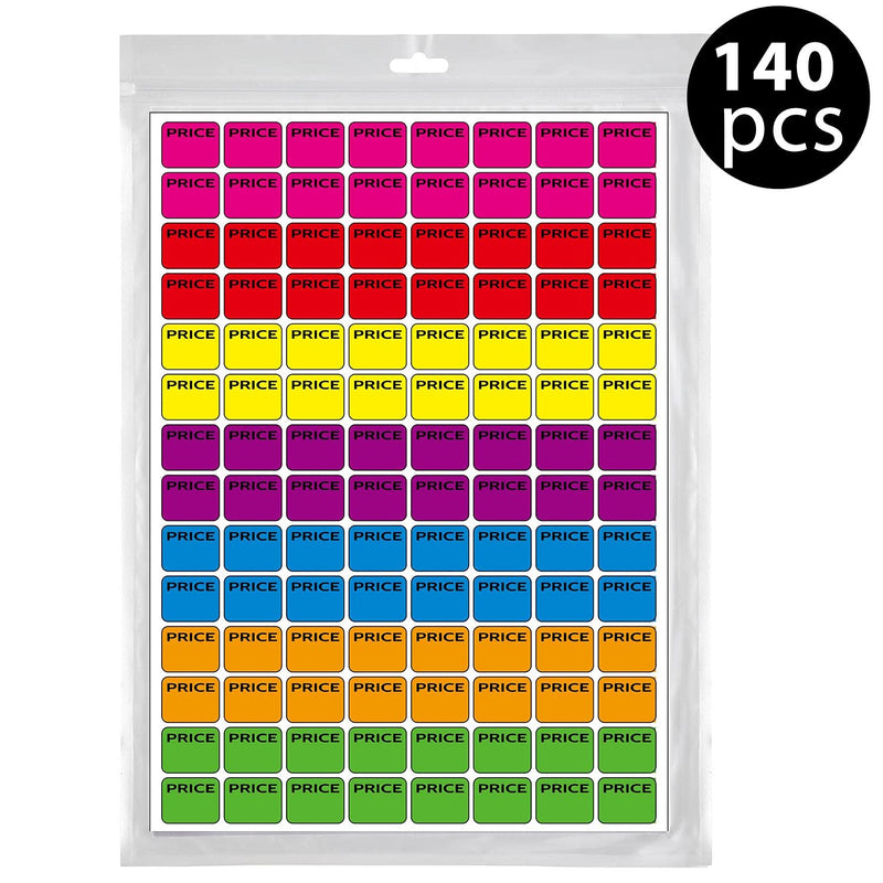 2240 Pieces Neon Colors Preprinted Pricing Labels Pre Priced Garage Sales Stickers Pricing Labels Sale Labels Yard Sale Stickers, Multi-Colors - NewNest Australia