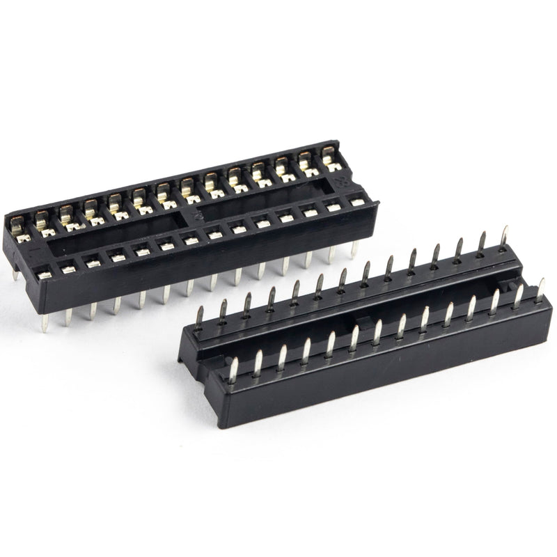 [Australia - AusPower] - whiteeeen 10pcs DIP28 IC Socket DIP Sockets Solder Tail 28 pin 0.3" for atmega328p-pu 