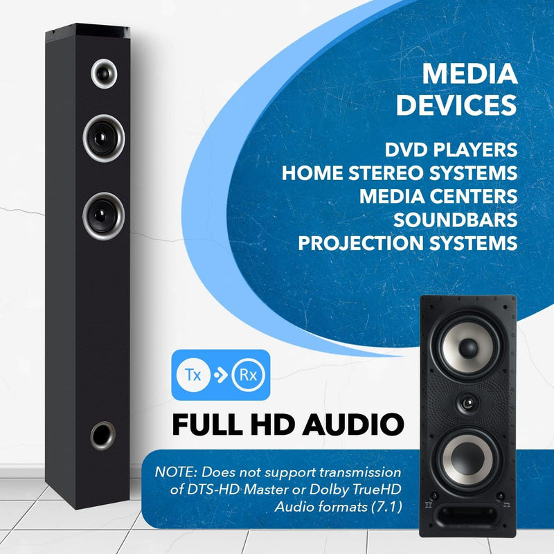 [Australia - AusPower] - OREI Audio Over Cat5e/6 Extender Upto 900 Feet - Extend Digital Optical Coxial Toslink Signal Over LAN Ethernet Power Over Cable for Long Distance Extension Dolby Digital, DTS 4.1, DTS-HD, PCM 