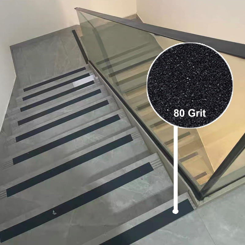 WELSTIK Anti Slip Grip Tape 2 Inch - Heavy Duty Non Skid Tape High Traction 80 Grit Non Slip for Waterproof Stairs Non Skid Treads, Indoor, Outdoor (Black, 2" X 33') 2" X 33'