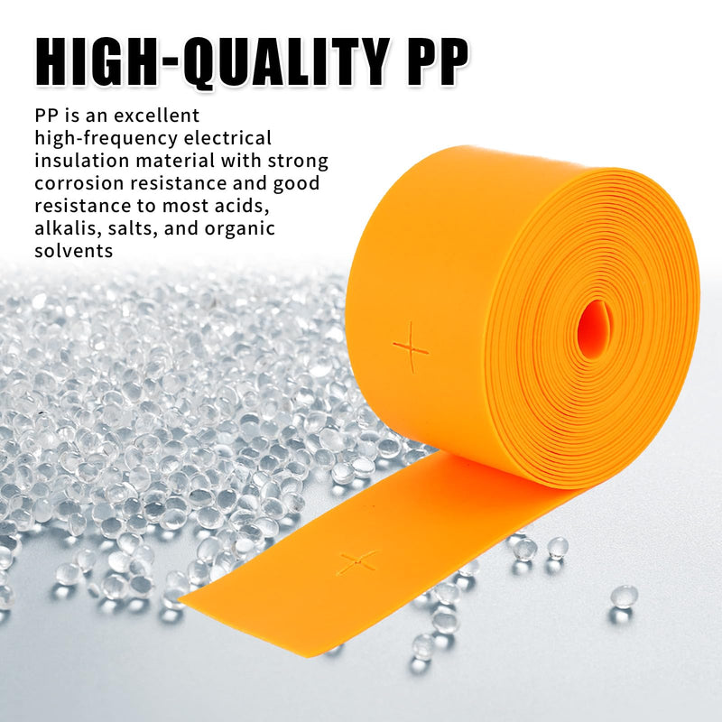 4Pcs 16.4ft Perforated Strips for Electrical Wire, Hold Wires in Place & Mark for Industrial and Commercial Rough-in, Drywall Cable Holder with Yellow Color Coding (Yellow) 4pcs