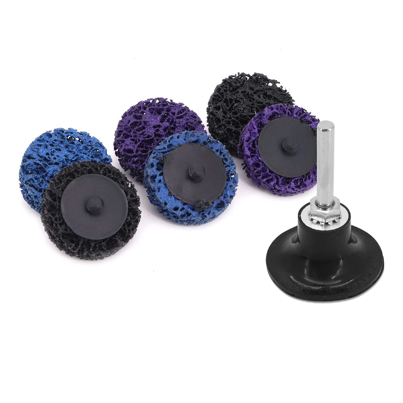 Sanding Discs Set, 46 Pieces 2 Inch 50 mm Serrated Discs Cleaning Disc Set Sanding Discs Slat Discs