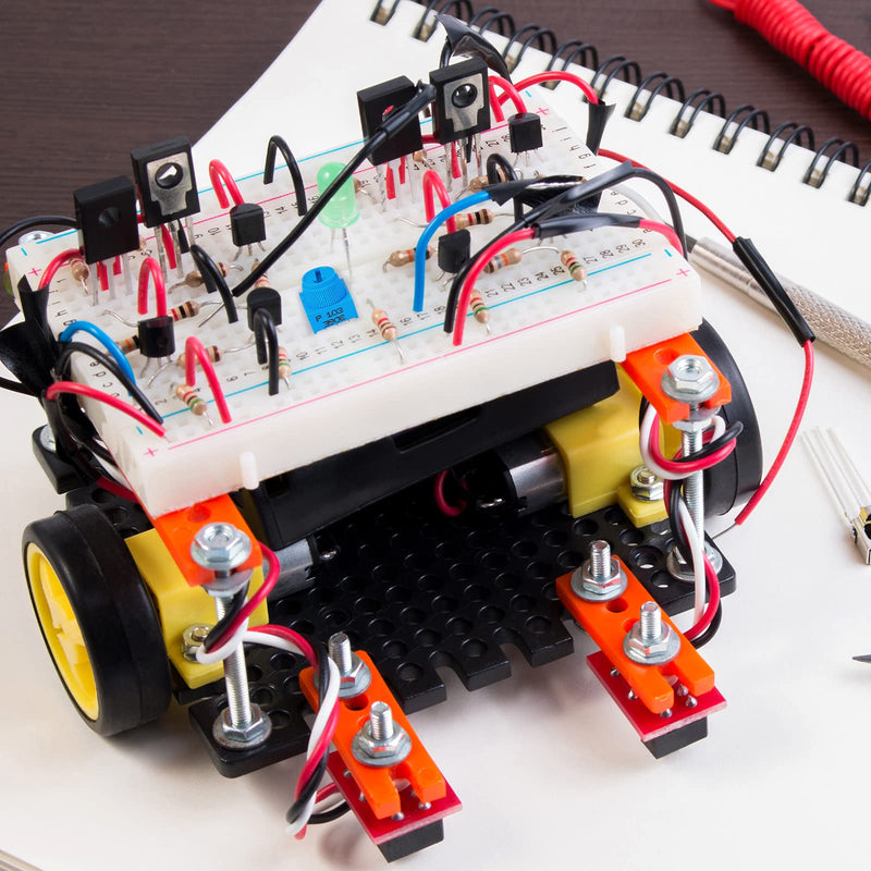[Australia - AusPower] - 10K Ohm Trim Potentiometer Breadboard Trim Potentiometer Kit with Knob Variable Resistors Trimmer Potentiometer Assortment Kit Compatible with Arduino, Blue (12 Pieces) 12 