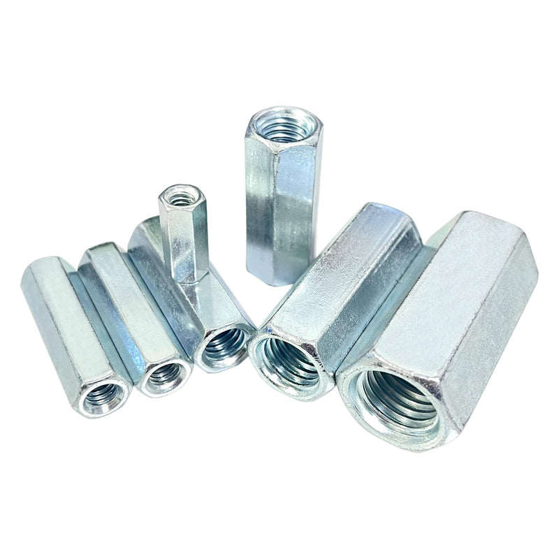 [Australia - AusPower] - 10 Packs 5/16''-18 Coarse Coupling Nuts, Hex Coupling Nut, Threaded Rod Connector, Carbon Steel Galvanized 10 