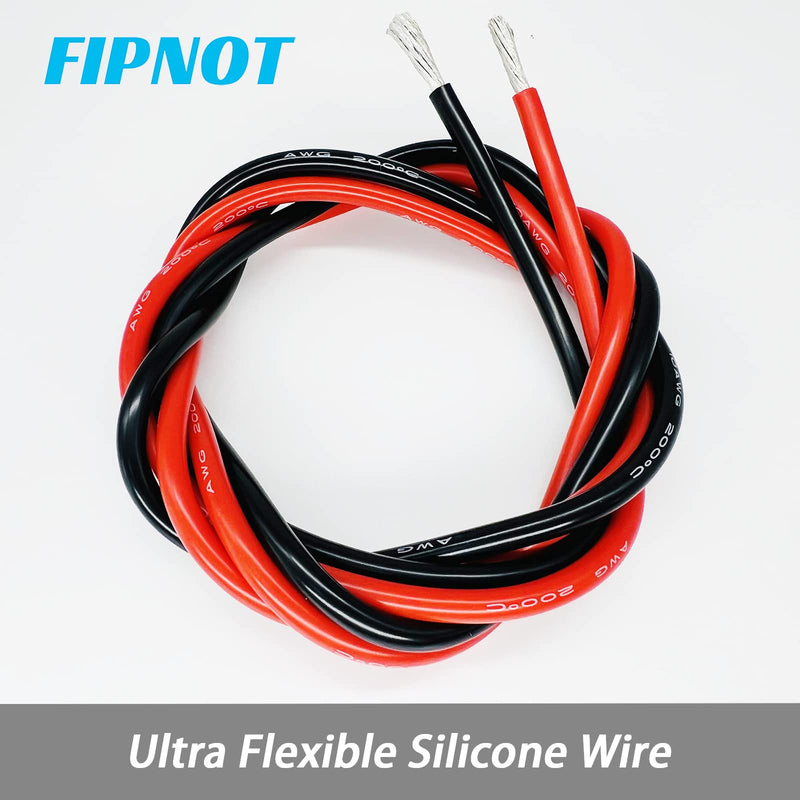 Flexible 12 Gauge Silicone Wire 50ft, 12 AWG Stranded Automotive Wire (Red+Black+Blue+Yellow+White 5 Colors Each 10ft) 100% Tinned Copper Conductor Rated 392℉ 600V 5 Colors - Red, Black, Blue, Yellow, White