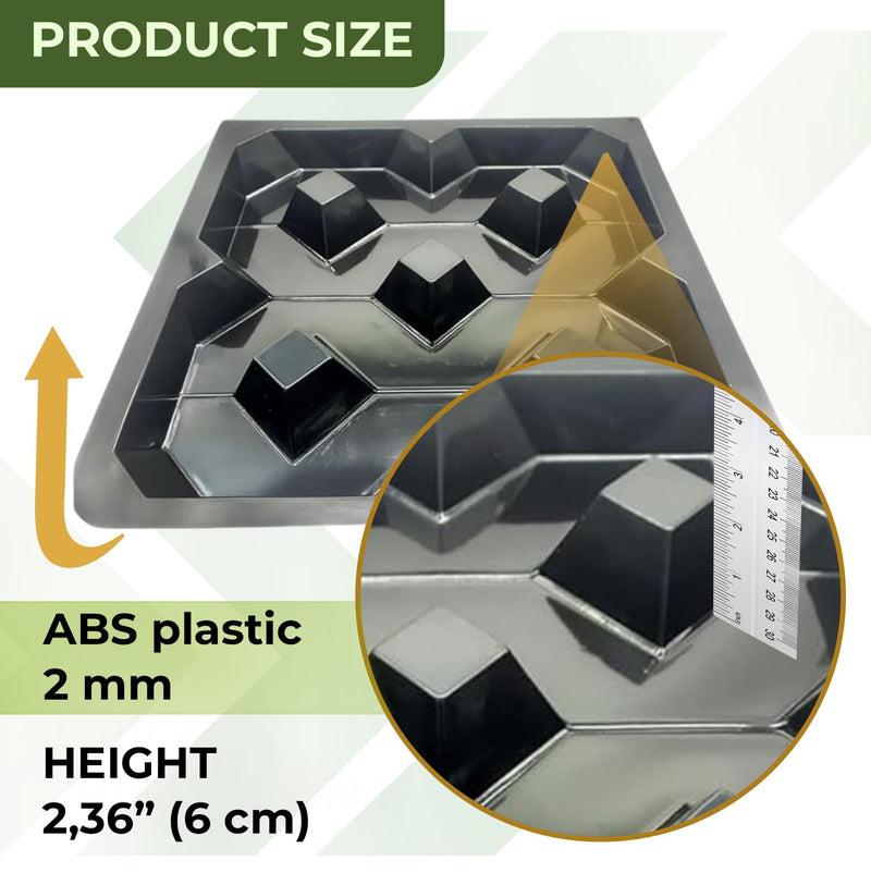 Concrete Grass Pavers Breeze Block Paving Bricks Mold ABS 2mm Parking - Plastic Mold