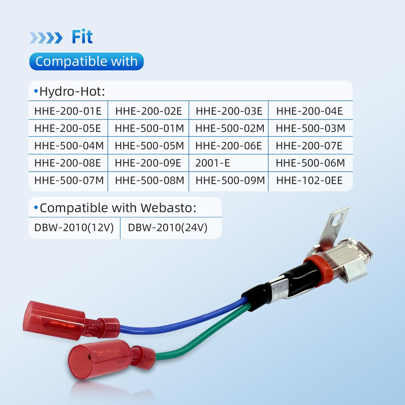 [Australia - AusPower] - Flame Sensor 12V Compatible with Aqua-Hot, Hydro-Hot and Webasto Burner Heads Replaces WPX-638-78A, WPX63878A - Direct Fit 1.0 Type Sensor 