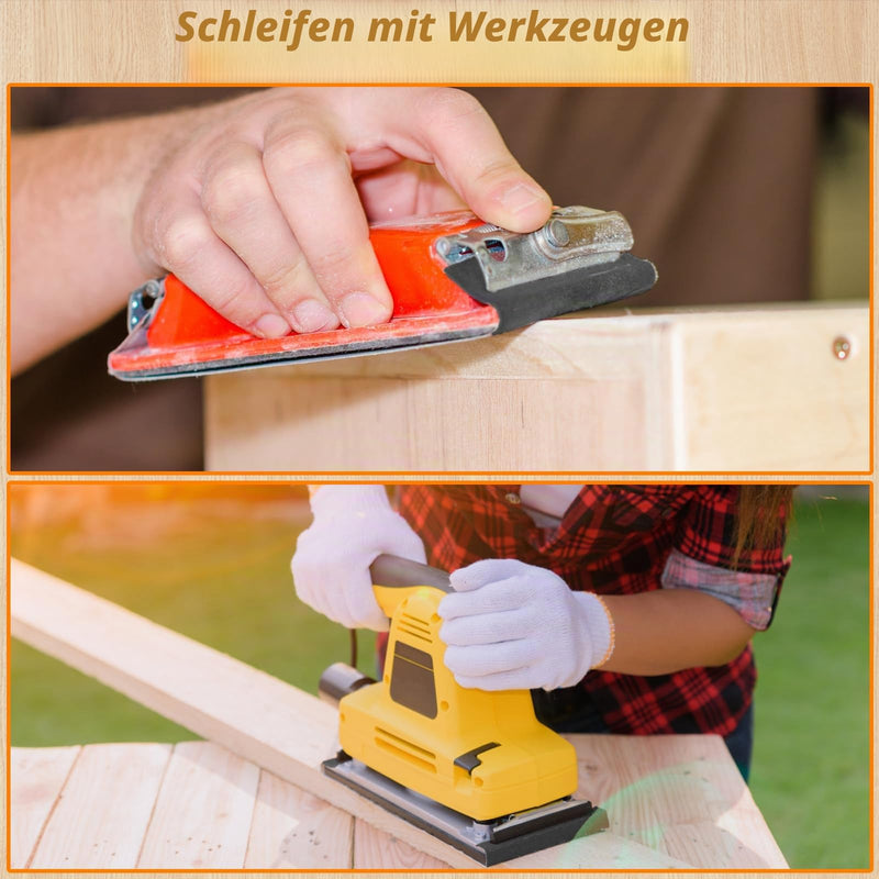Sandpaper Set of 45 Wet and Dry Sandpaper 23 x 9 cm with 80-5000 Grit Fine Sandpaper for Wood, Metal, Car, Paint, Stone, Glass and Furniture 23x9 cm