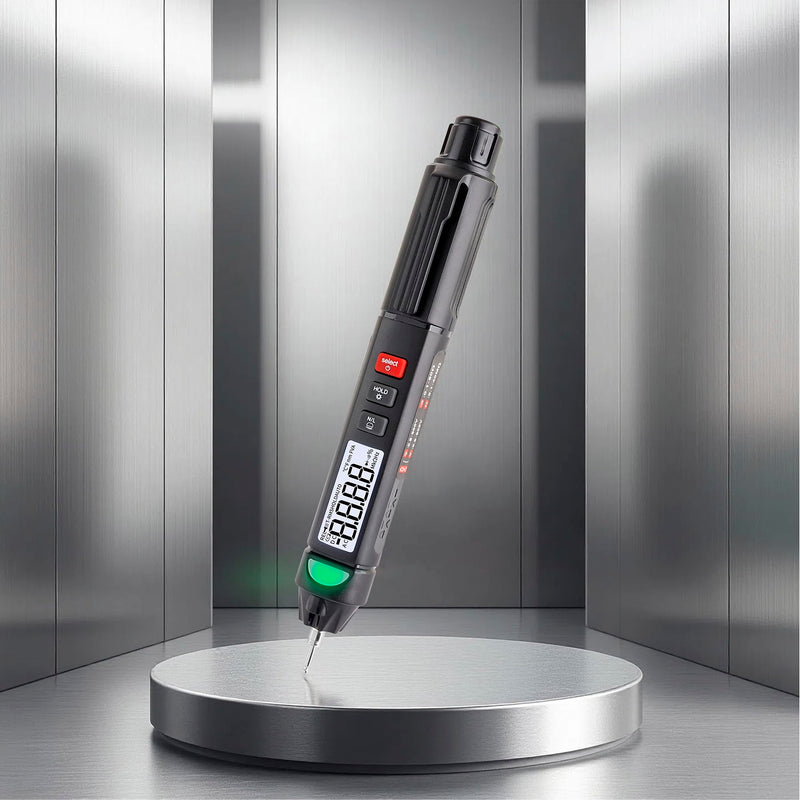 [Australia - AusPower] - Mini Smart Pen multimeter 4000Count AC/DCresistance/diode/ON-Off Test Zero line/Live line Test Flashlight Lighting(High Version) 