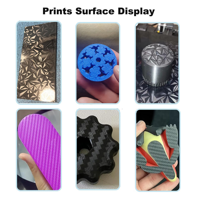 [Australia - AusPower] - 3D Printer PEO PET Bambu Labs Build Plate for Bambu Lab X1C/X1/X1E/P1P/P1S/A1,Diamond PEO+Carbon Fiber PET Spring Steel Sheet Plate 257x257mm Flexible Bambu A1 3D Printer Plate Smooth PEO+Smooth PET 257 *257 mm 