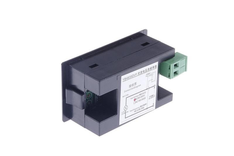 Digital AC Voltmeter AC 80-300V Frequency Counter 45.0-65.0Hz LCD Display Voltage Frequency 2 in 1 Meter Tester