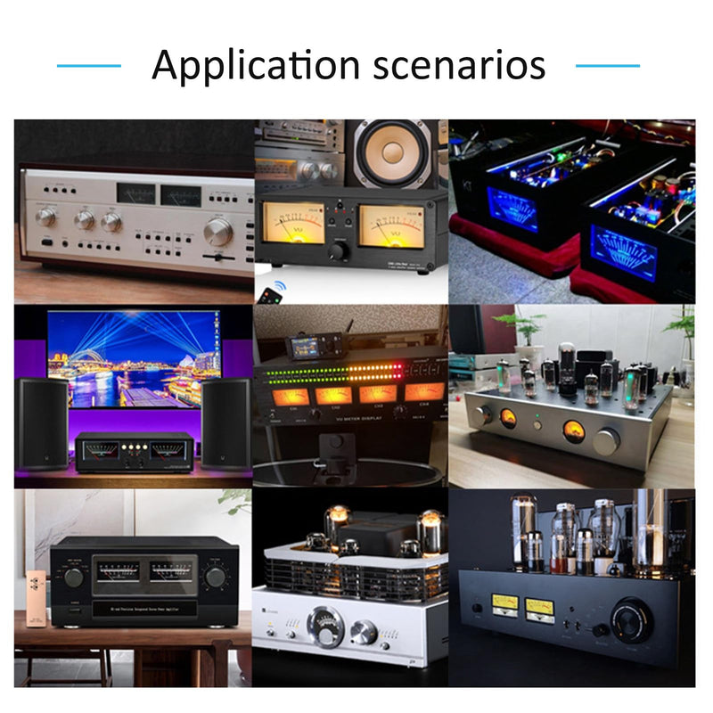 [Australia - AusPower] - DIY Power Amplifier VU Meter with Driver Board Kit, Backlit Audio Level Indicator for Home Car, White 960uA Maximum Current Sensitivity 