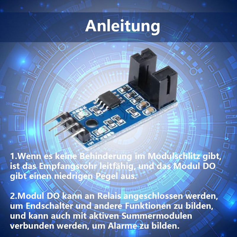 LM393 Speed Sensor Module IR Optocoupler 3.3V-5V Arduino Pack of 10 | Suitable for engine speed measurement, robots and electronic projects
