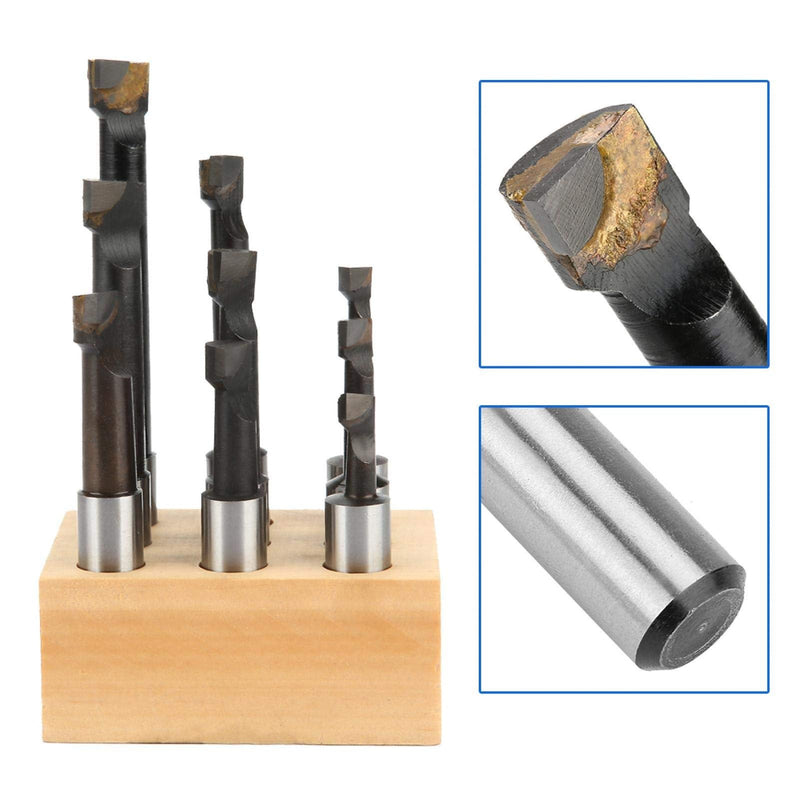 [Australia - AusPower] - Boring bar, 9 Pieces HSS Material 1/2 "Round Shank Boring bar Set Machine Tool Accessories 