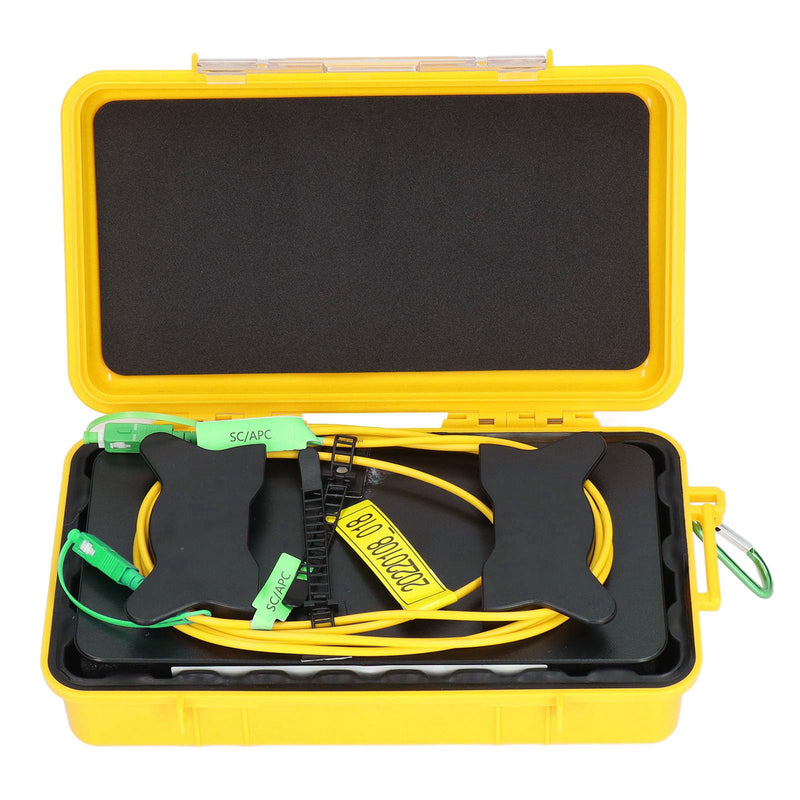 [Australia - AusPower] - Cable Box, 1000meter SCAPC to SCAPC OTDR Cable Box Optical Fiber Test Tool Fiber and Plastic Material Testing Dead Zone, Multimeters 