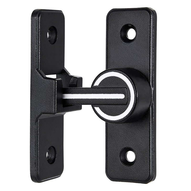 3 Packs Black Luminous 90 Degree Barn Door Locks,Heavy Sliding Barn Door Latches Door Lock,Premium Zinc Alloy for Enhanced Privacy and Security on Barn Door,Garden Entrances,and Sliding Door Black(Luminous) 90 Degree 3