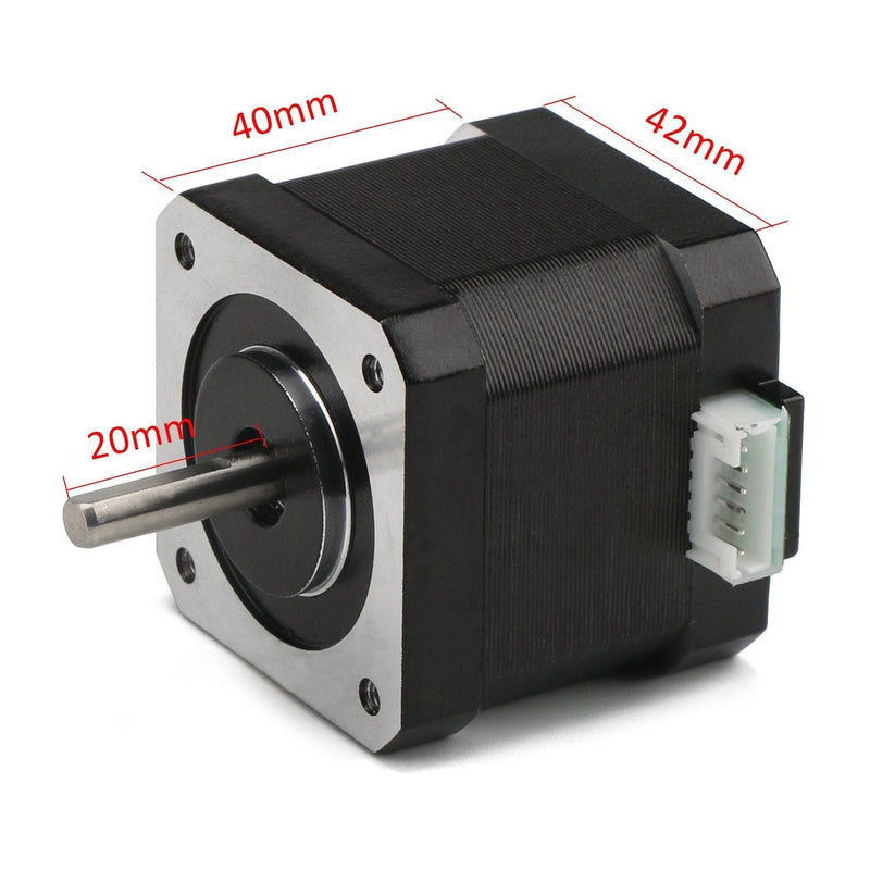 [Australia - AusPower] - Nema 17 Stepper Motor Bipolar 1.7A 40N.cm Holding Torque 2-Phase 4-Wire 1.8 Deg 40mm Body for 3D Printer or CNC Machine H40 