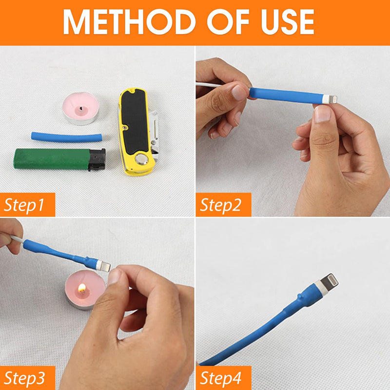 ASHINER Heat Shrink Tube Set - 580 Pieces High-Quality EVA Material in 6 Colours and 11 Sizes with Storage Case - Perfect for Electrical Insulation, Cable Repairs and Wire Connections Medium Black, yellow, blue, red, green, transparent