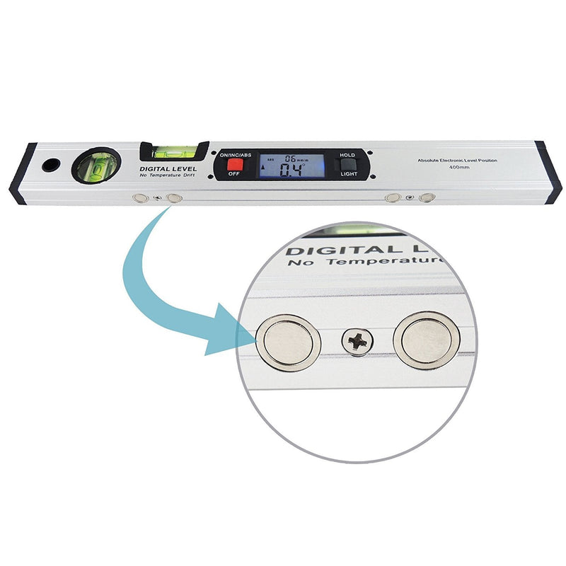 Spirit Level Angle Gauge Finder Upright Magnet 360° Inclinometer Spirit Level Digital Ruler Tool for DIY - Accurate Angle Measurement Made Easy Ruler Inclinometer Angle
