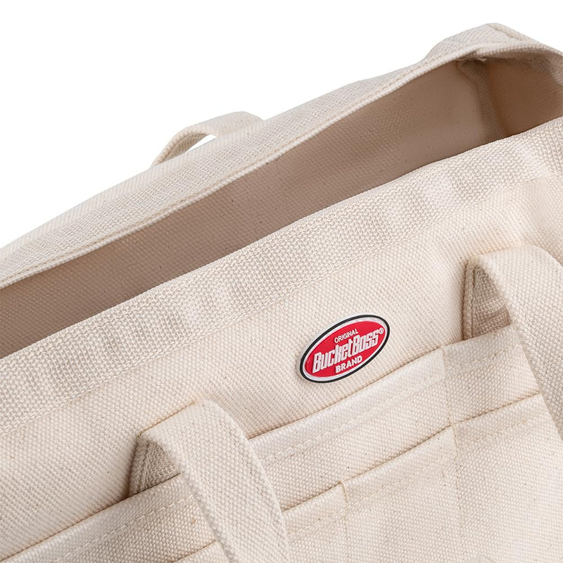 Bucket Boss - Original Rigger’s Bag - Natural, Tool Bags - Original Series (60002) , Beige 17 x 6 x 10.5 inches Solid Black